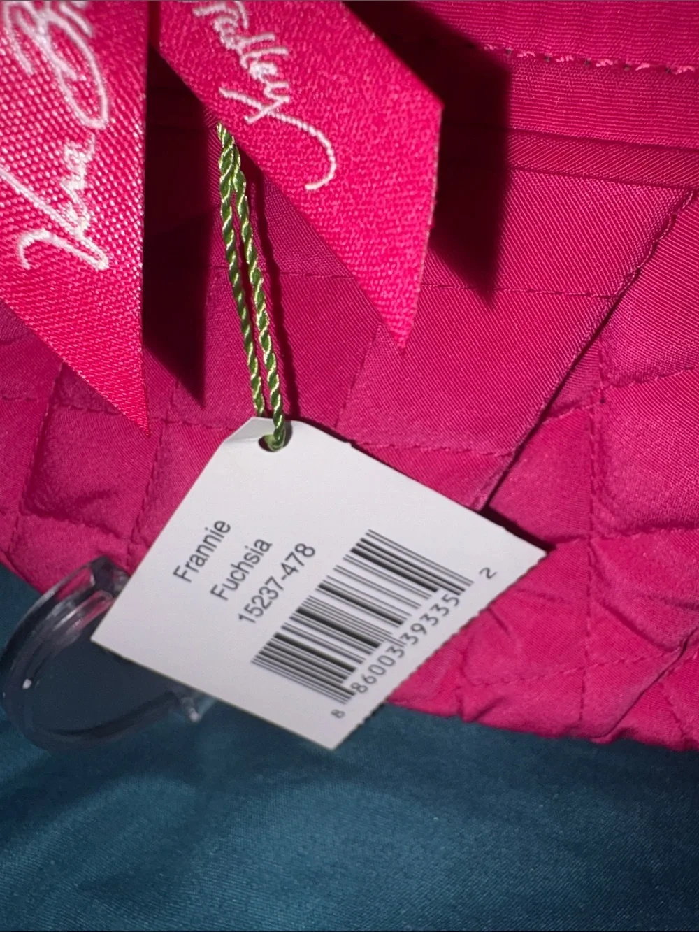 Vera Bradley Bright Pink Quilted Crossbody Wristlet